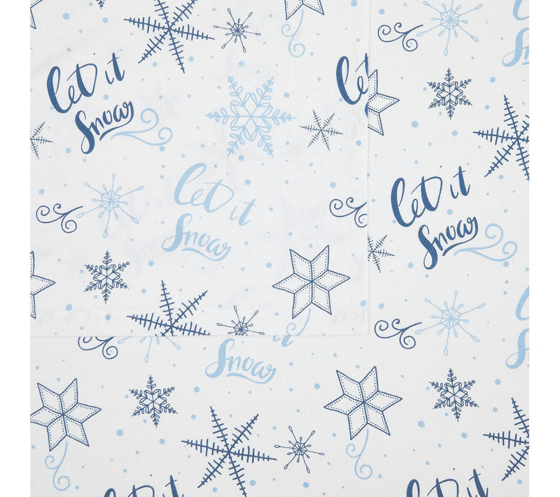 Truly Soft Let It Snow Queen Flannel Sheet Set — View 3