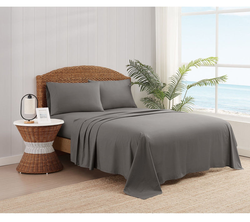 Oceanfront Resort Solid Percale 5 Piece Split King Sheet Set — View 7