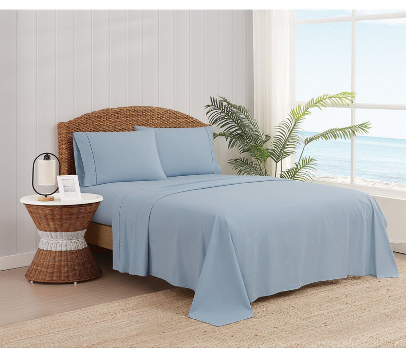 Oceanfront Resort Solid Percale 5 Piece Split King Sheet Set — View 8
