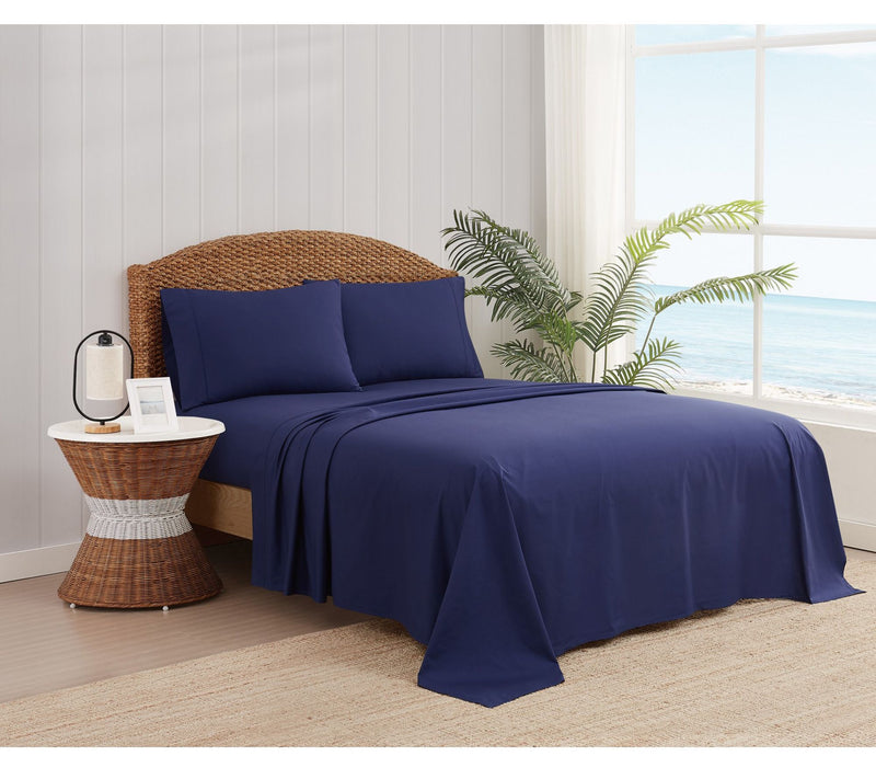 Oceanfront Resort Solid Percale 5 Piece Split King Sheet Set — View 9