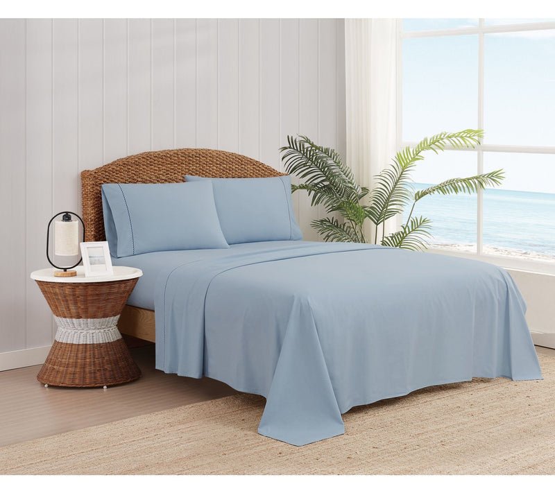 Oceanfront Resort Solid Percale 4 Piece Queen Sheet Set — View 11