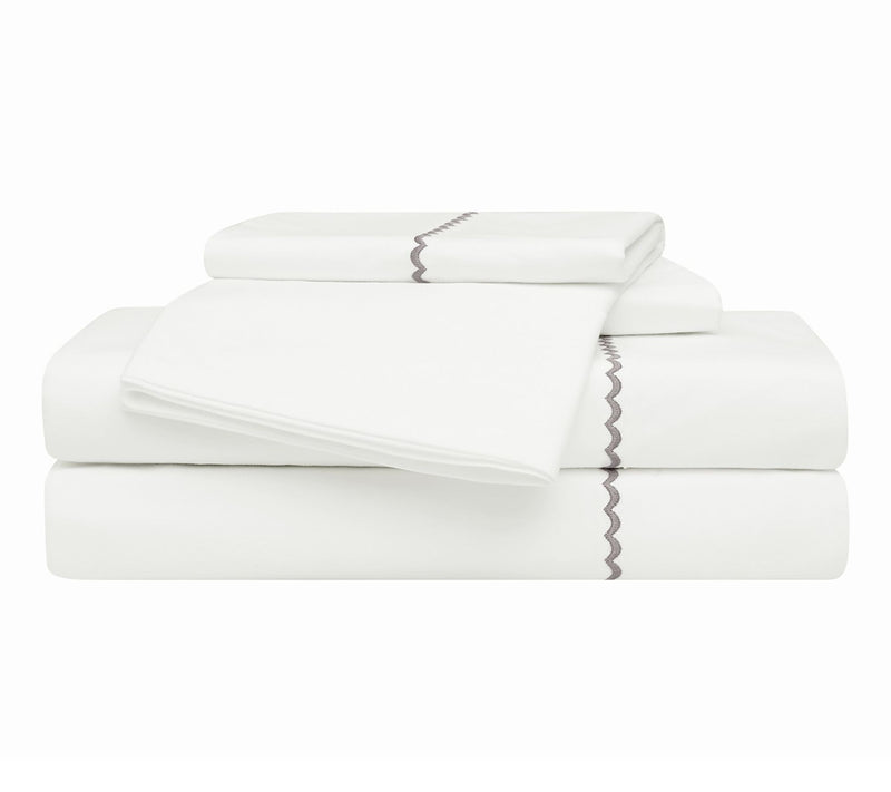 Oceanfront Resort Solid Percale 4 Piece Queen Sheet Set — View 2