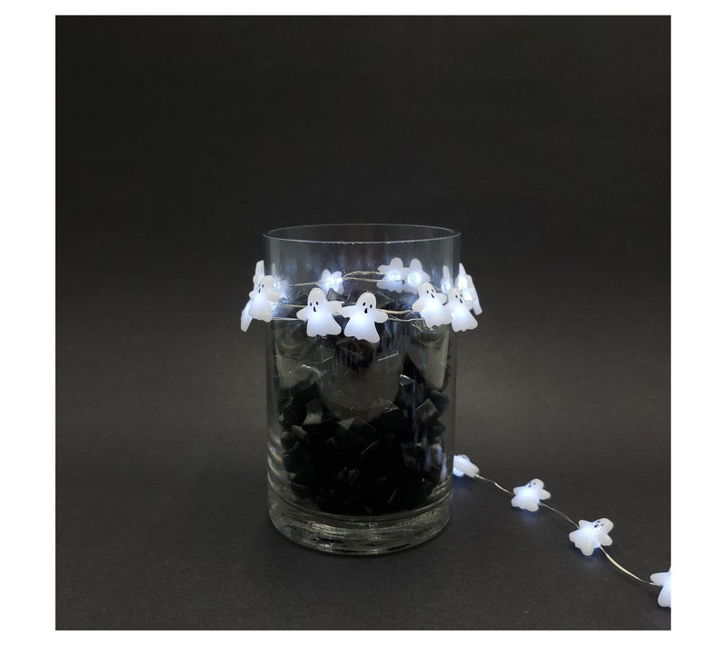 LumaBase LED Fairy String Lights with Ghost Motif- Set of 2 — View 5