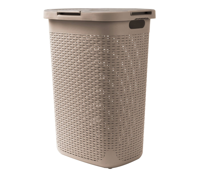 Mind Reader 60L Slim Laundry Hamper Clothes Basket with Lid — Main view