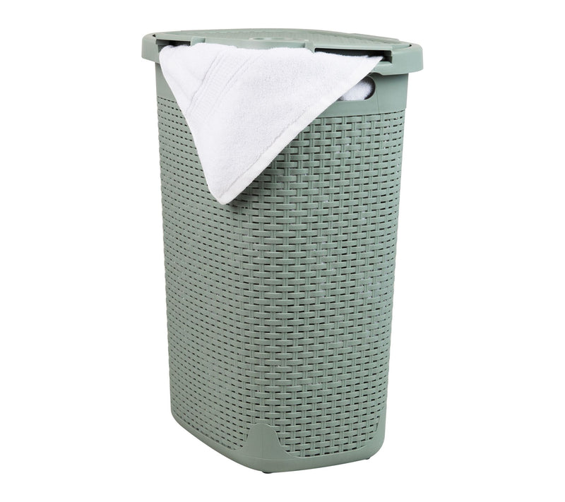 Mind Reader 60L Slim Laundry Hamper Clothes Basket with Lid — View 23