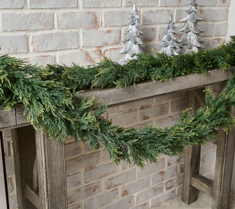 "As Is" Wicker Park Set of 2 7' Decorative Cedar Garlands — View 3