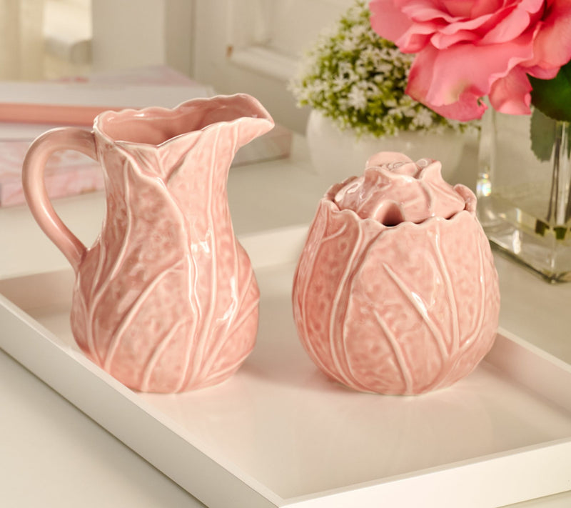 Cozy Cottage by Liz Marie Cabbage Sugar Bowl and Creamer Set — View 5