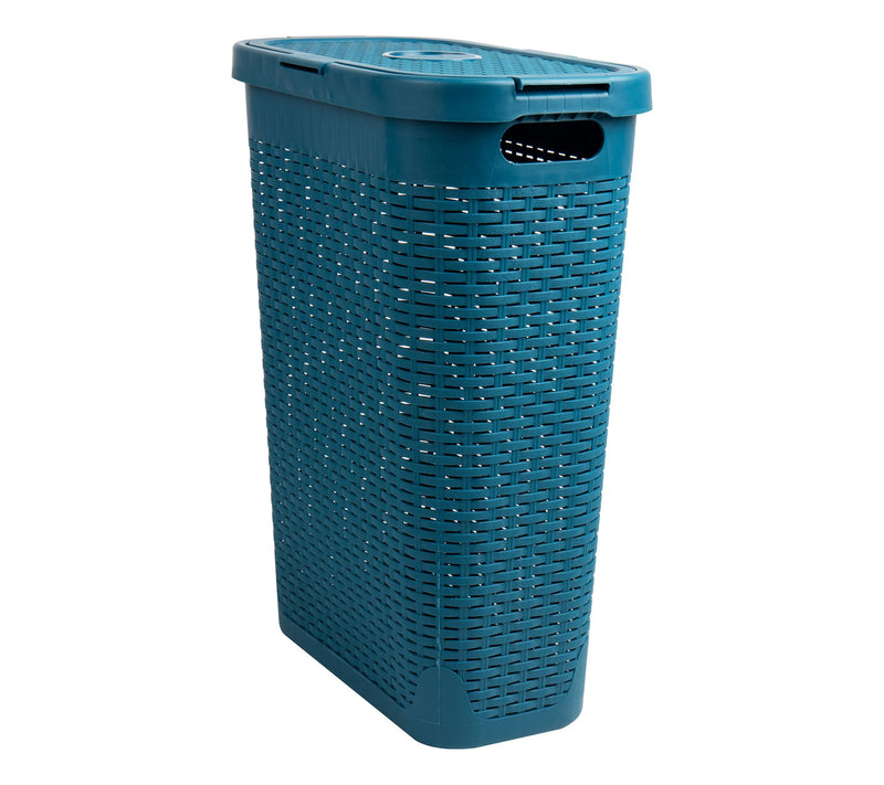 Mind Reader 40L Slim Laundry Hamper with Lid /Clothes Basket — View 19