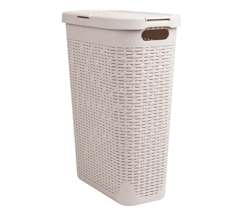 Mind Reader 40L Slim Laundry Hamper with Lid /Clothes Basket — View 21