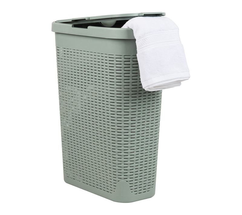Mind Reader 40L Slim Laundry Hamper with Lid /Clothes Basket — View 22