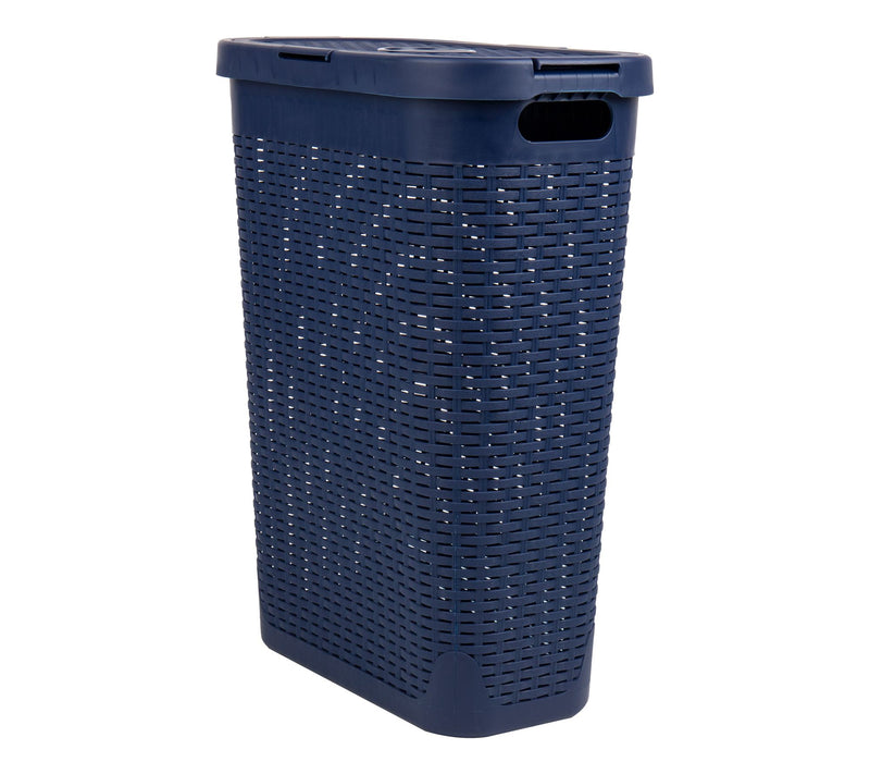 Mind Reader 40L Slim Laundry Hamper with Lid /Clothes Basket — View 23