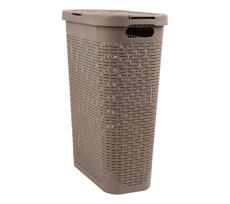 Mind Reader 40L Slim Laundry Hamper with Lid /Clothes Basket — View 25