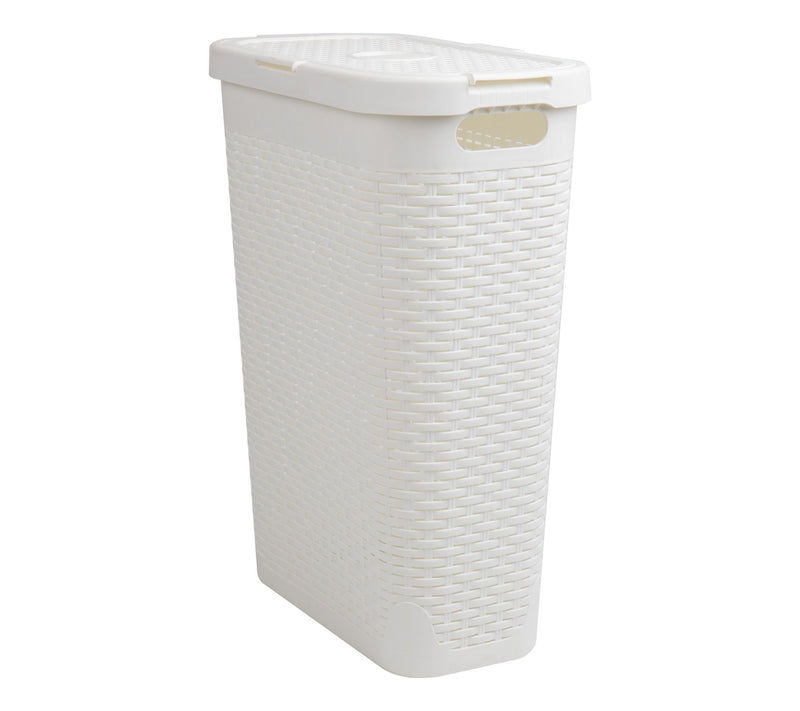 Mind Reader 40L Slim Laundry Hamper with Lid /Clothes Basket — View 26