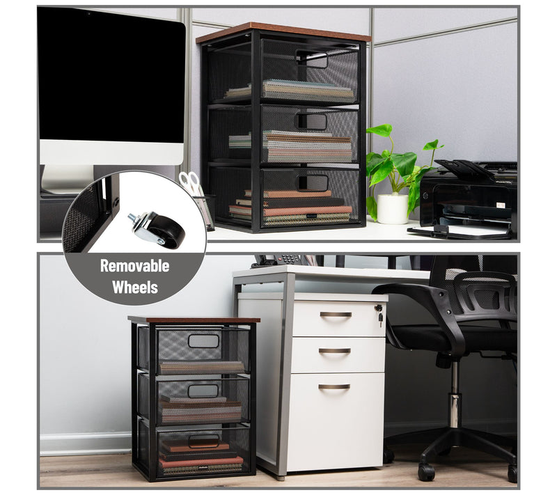 Mind Reader Cart with Drawers Office Organizer — View 5