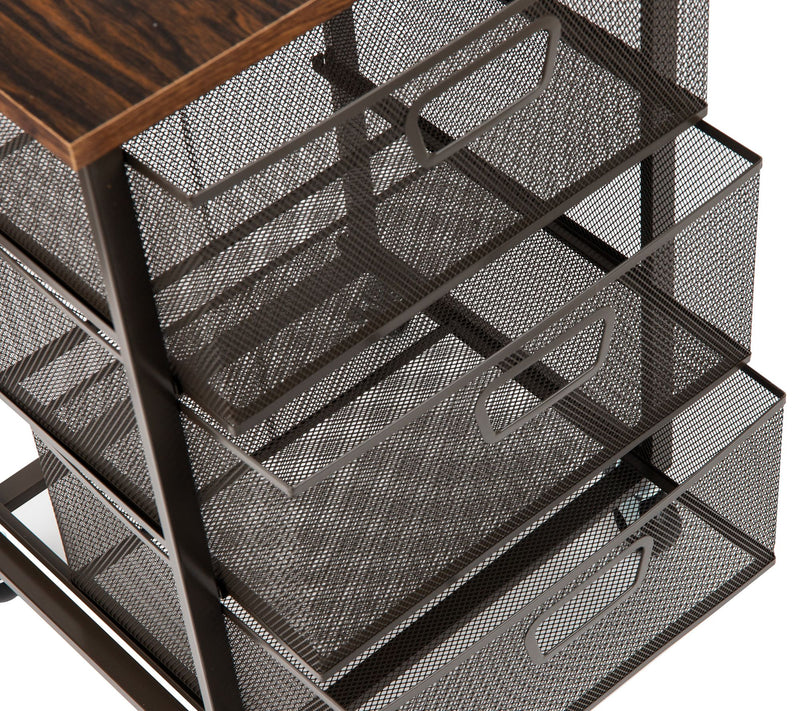 Mind Reader Cart with Drawers Office Organizer — View 8