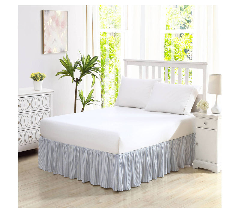 Laura Ashley Classics Blue Full Bedskirt — View 5
