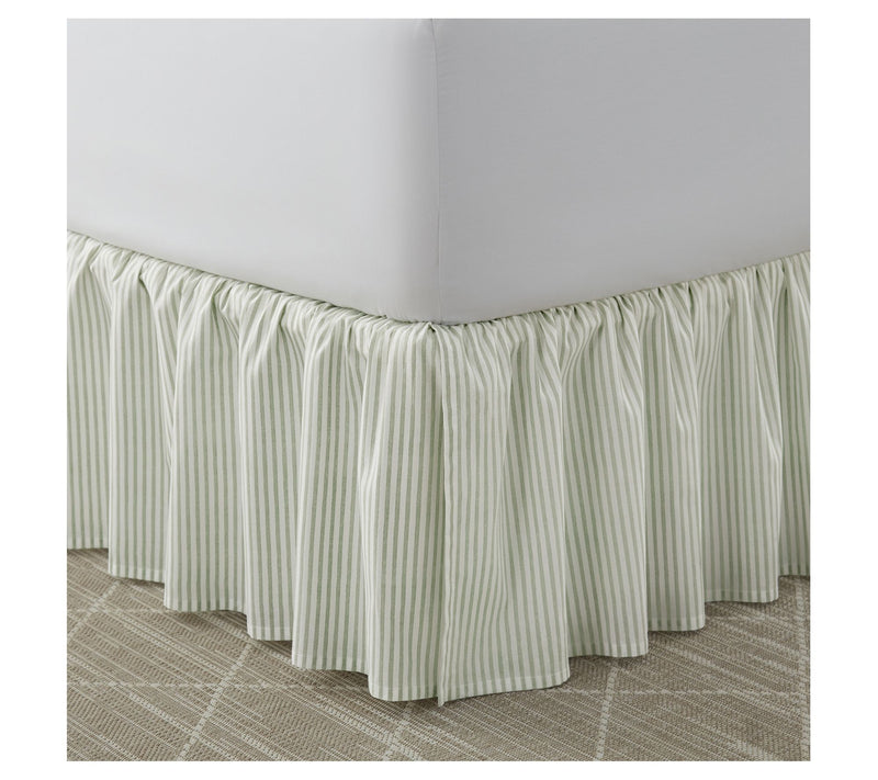 Laura Ashley Classics Green Queen Bedskirt — View 2