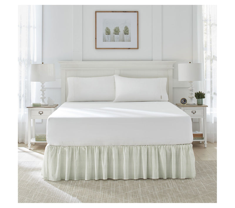 Laura Ashley Classics Green Full Bedskirt — View 4