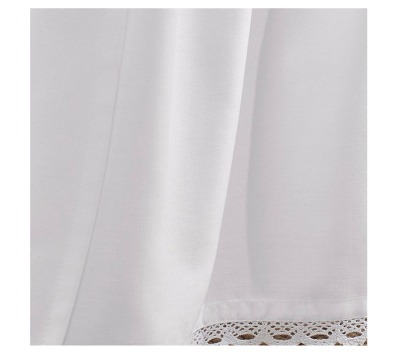 Laura Ashley Crochet White Full Ruffled Bedskirt — View 3