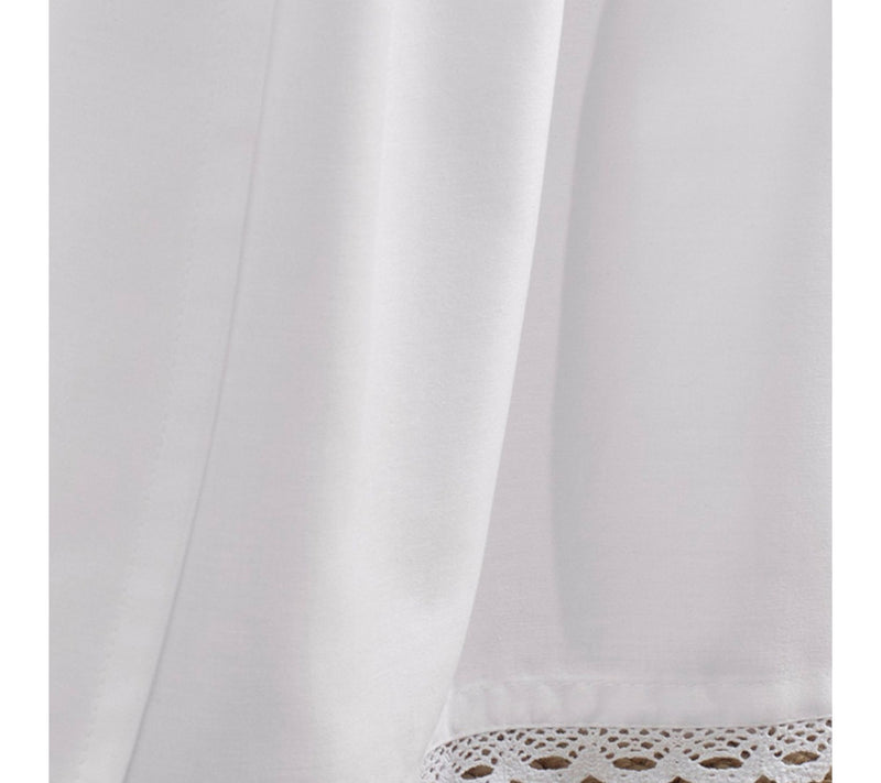 Laura Ashley Crochet White King Ruffled Bedskirt — View 3