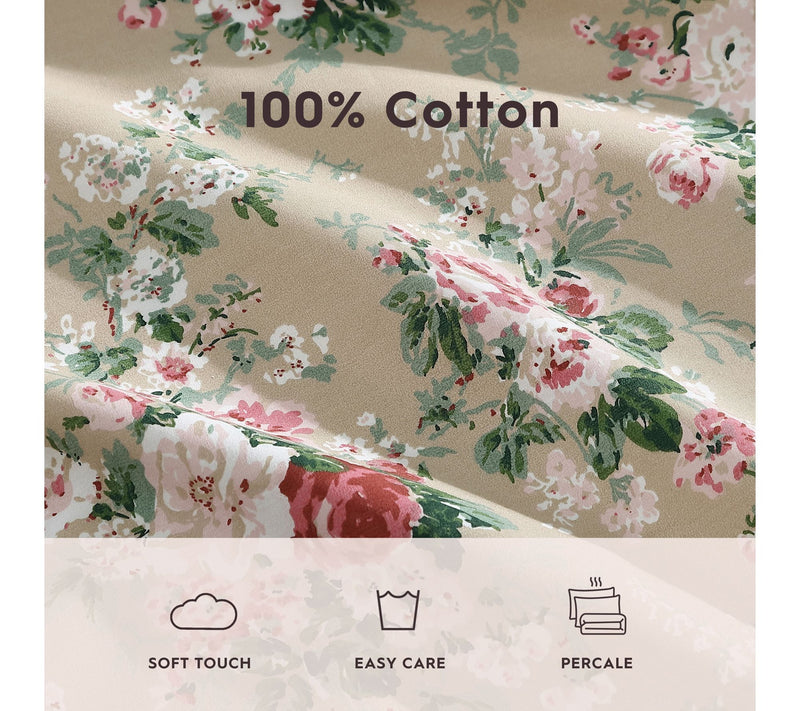 Laura Ashley Ashfield Green Twin Sheet Set — View 8