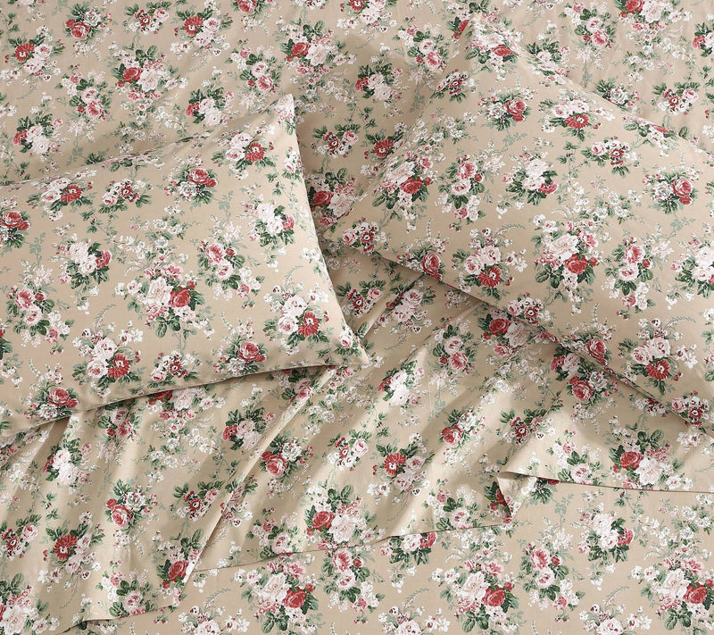 Laura Ashley Ashfield Green Twin Sheet Set — View 4