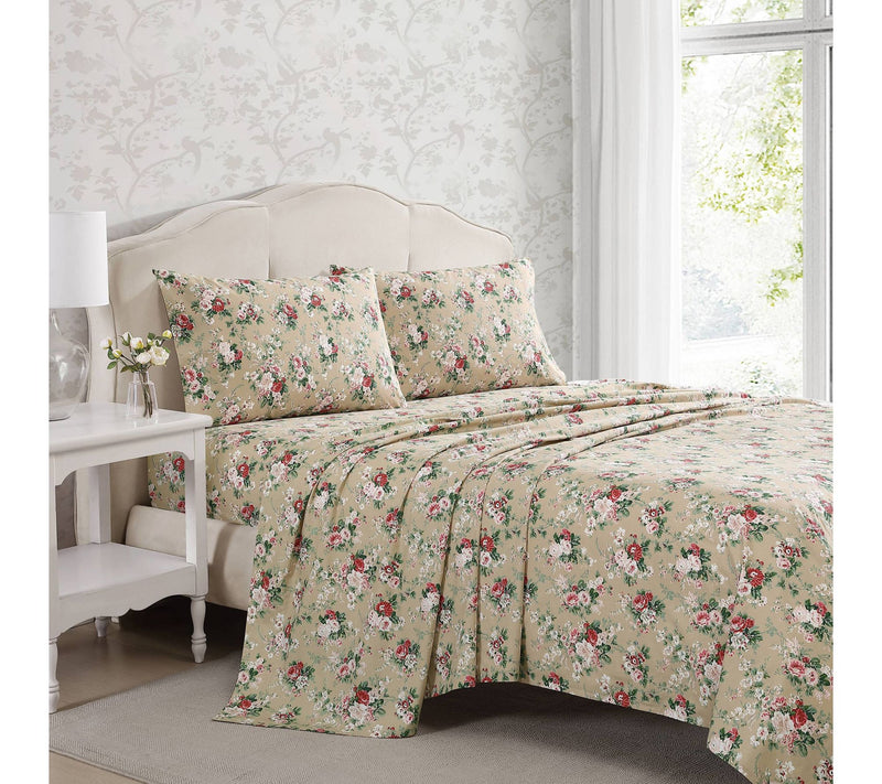 Laura Ashley Ashfield Green Twin Sheet Set — Main view