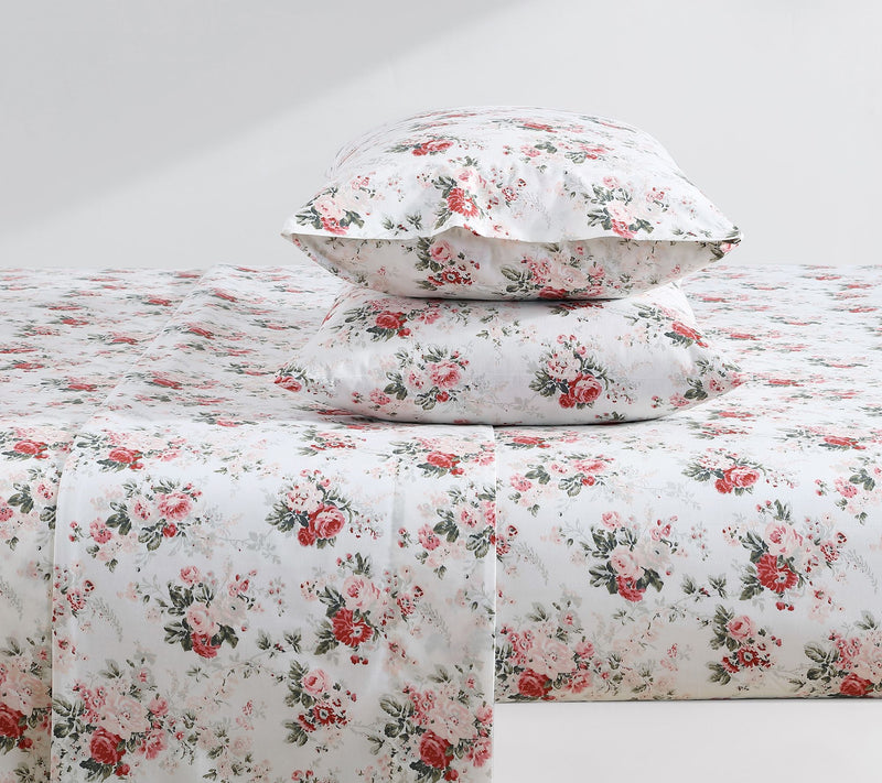 Laura Ashley Ashfield Pink Twin Sheet Set — View 3