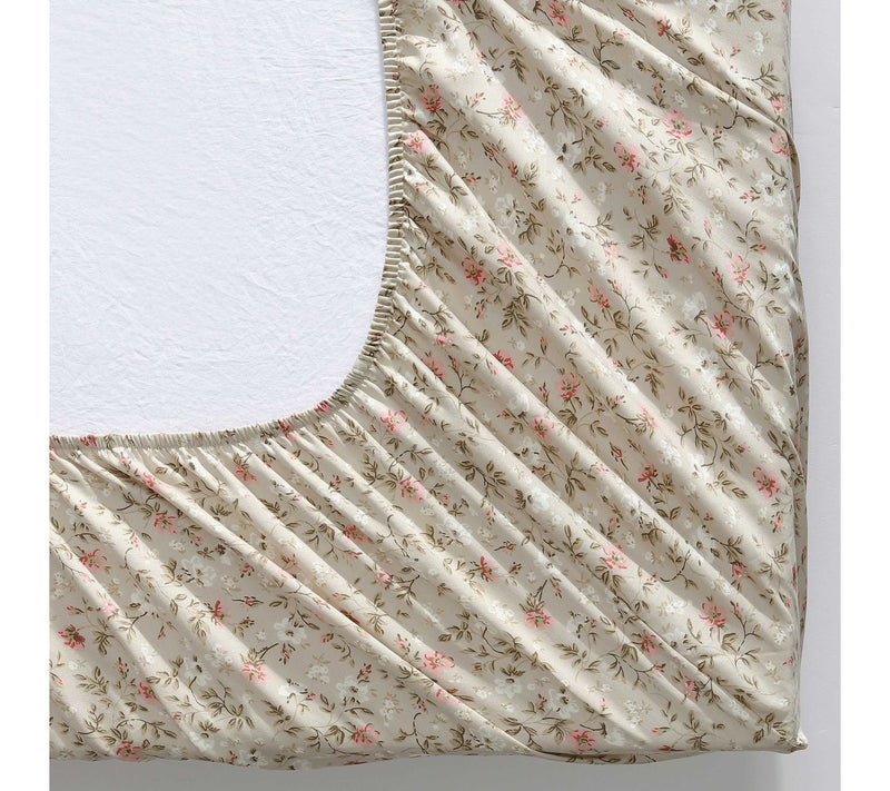 Laura Ashley Bonnie Beige-Pink Queen Sheet Set — View 5