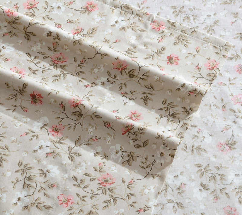 Laura Ashley Bonnie Beige-Pink Queen Sheet Set — View 4