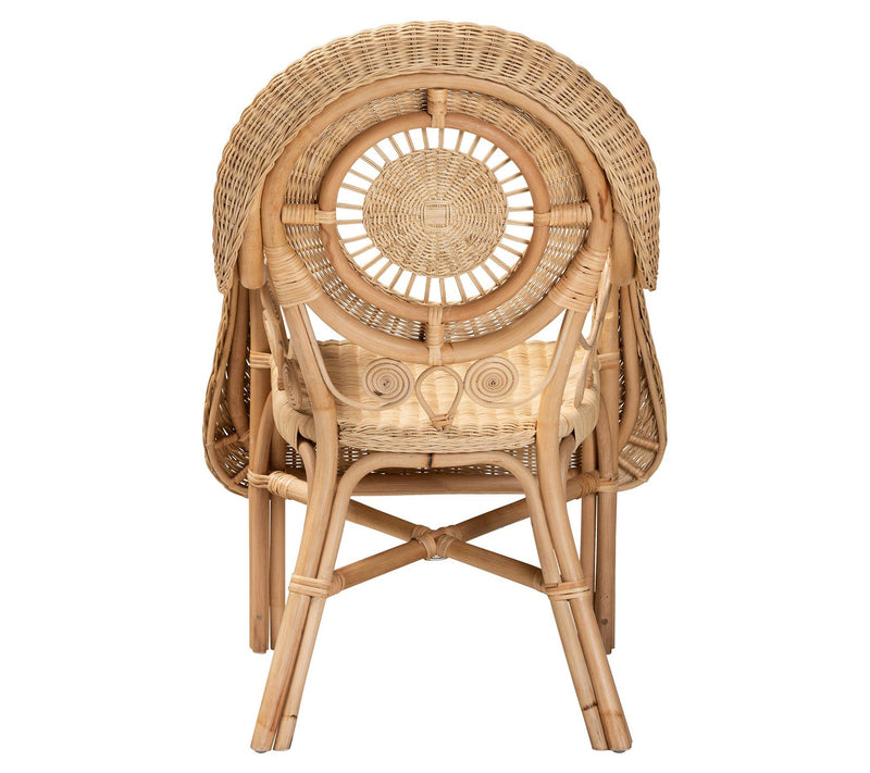 bali & pari Putri Natural Rattan Arm Chair — View 4