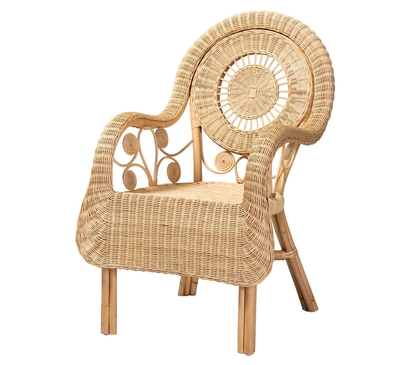 bali & pari Putri Natural Rattan Arm Chair — View 10