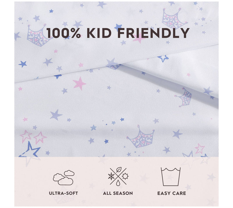 Laura Ashley Dancing Stars Queen Sheet Set — View 6