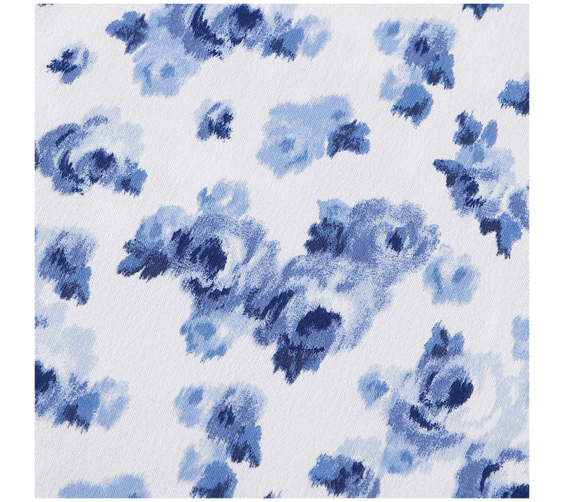 Laura Ashley Emelisa Blue King Flannel Sheet Set — View 7
