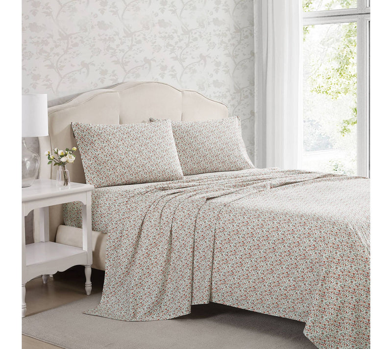 Laura Ashley Emogene Terracotta King Sheet Set — Main view