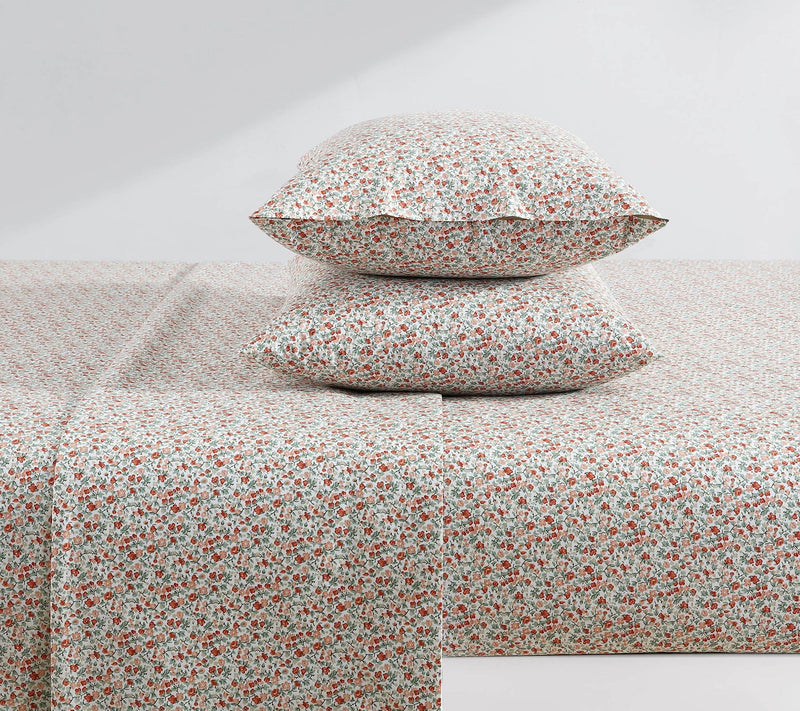 Laura Ashley Emogene Terracotta King Sheet Set — View 4