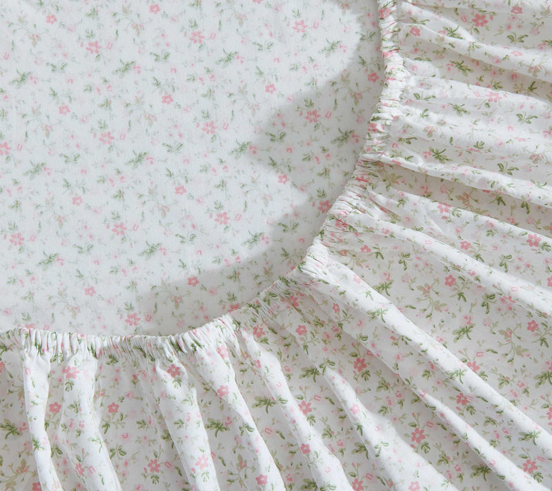 Laura Ashley Evie Pretty Pink Twin Sheet Set — View 5