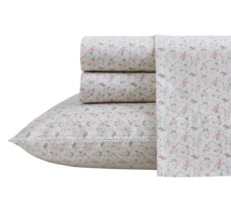 Laura Ashley Evie Pretty PinkTwinXLSheet Set — View 9