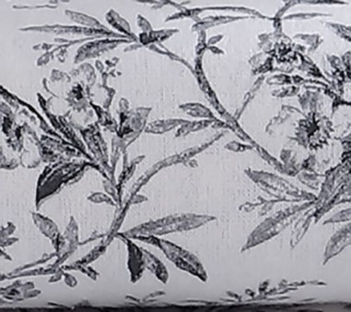 Laura Ashley Faye Black Toile Queen Flannel Sheet Set — View 9