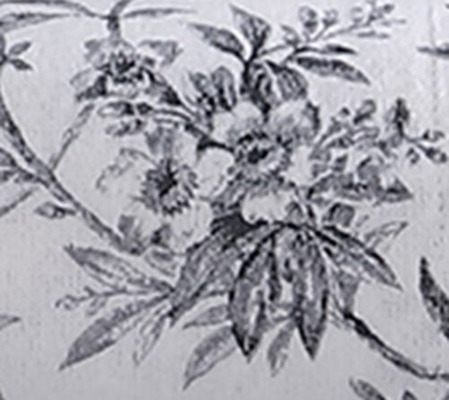 Laura Ashley Faye Black Toile Full Flannel Sheet Set — View 9