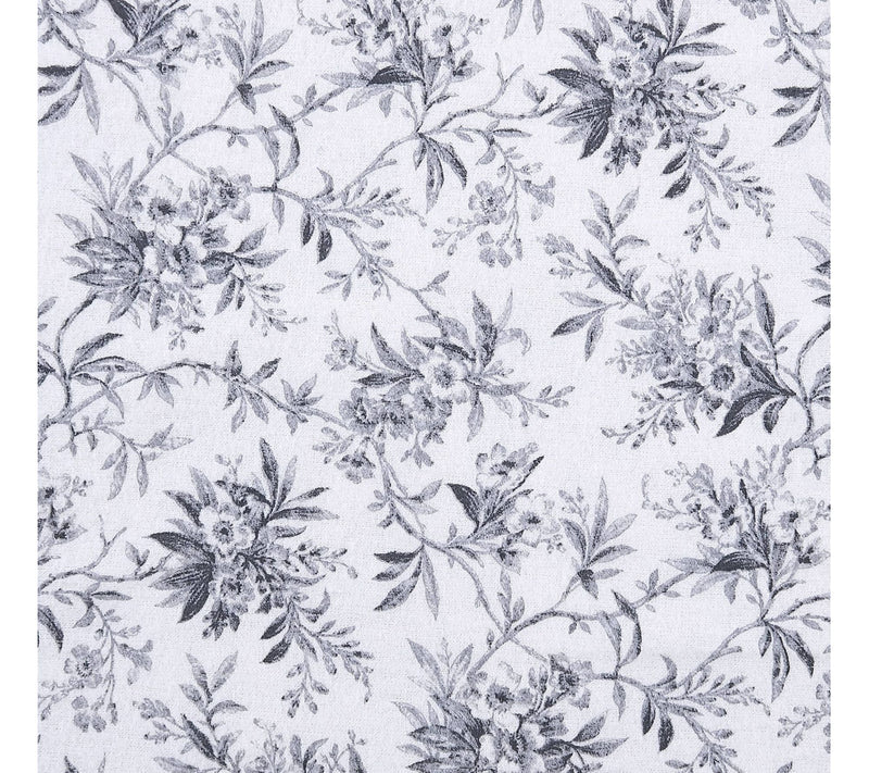 Laura Ashley Faye Black Toile King Flannel Sheet Set — View 6