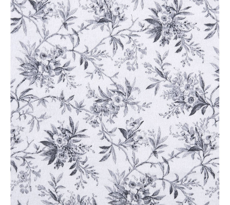 Laura Ashley Faye Black Toile Twin Flannel Sheet Set — View 6