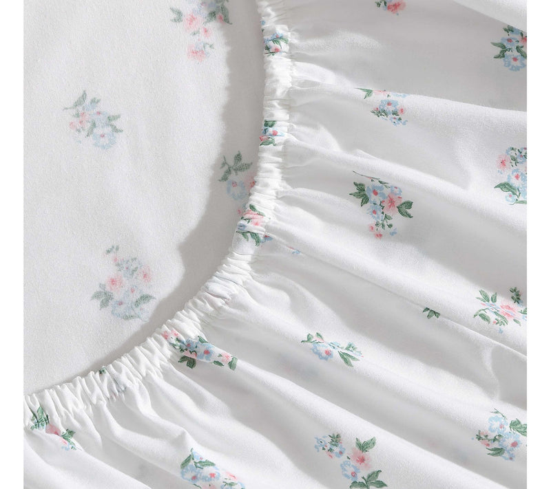 Laura Ashley Harperette Pink-Blue Full Sheet Set — View 5