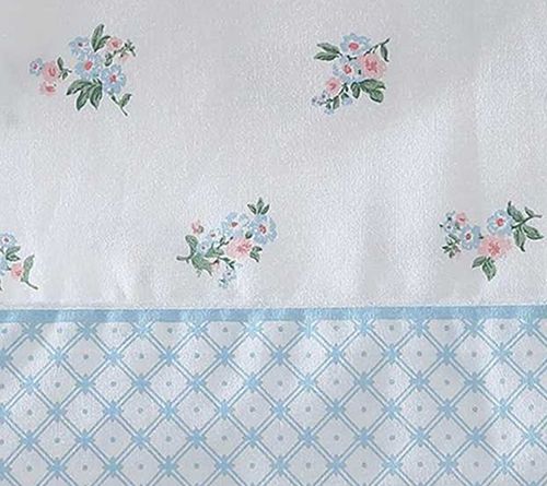 Laura Ashley Harperette Pink-Blue King Sheet Set — View 9