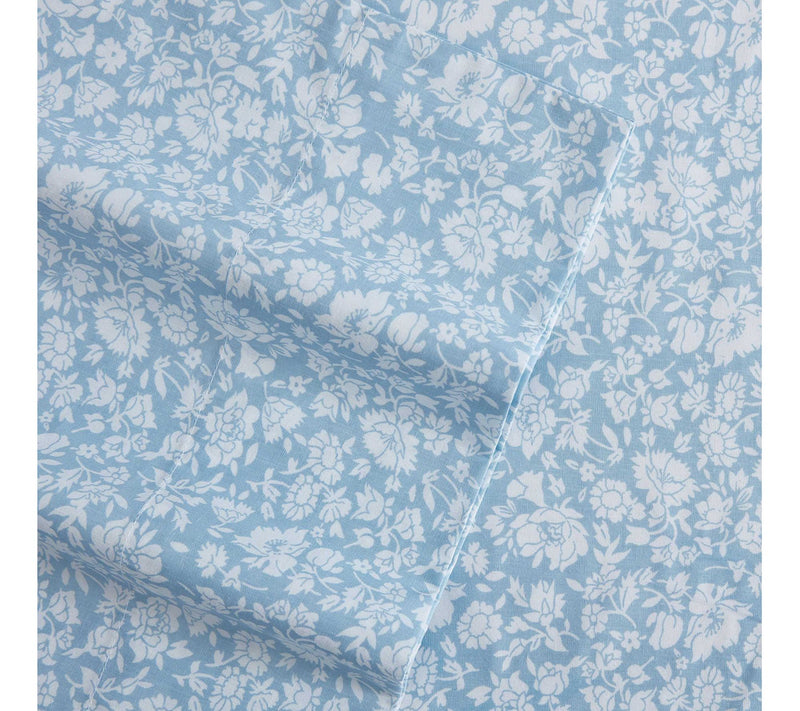 Laura Ashley Heirloom Ditzy Blue Queen Sheet Set — View 4