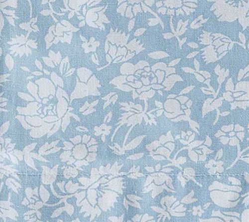 Laura Ashley Heirloom Ditzy Blue Twin Sheet Set — View 8