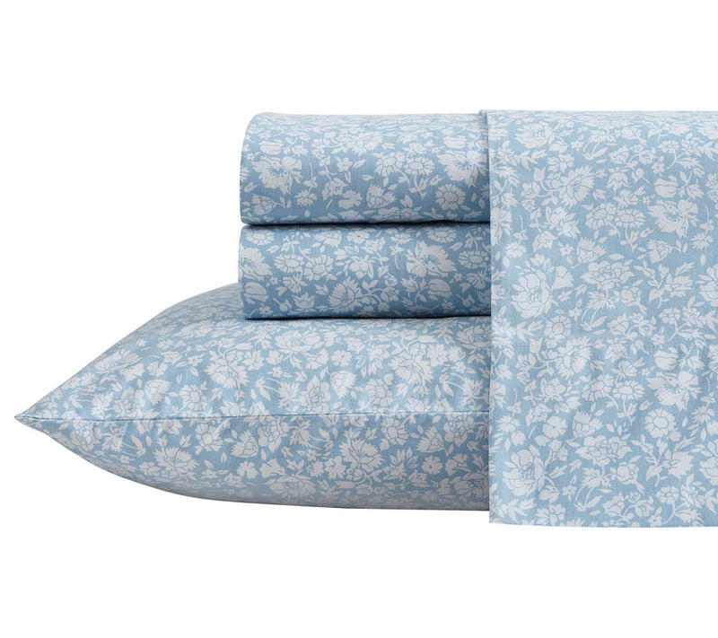 Laura Ashley Heirloom Ditzy Blue TwinXL Sheet Set — View 9