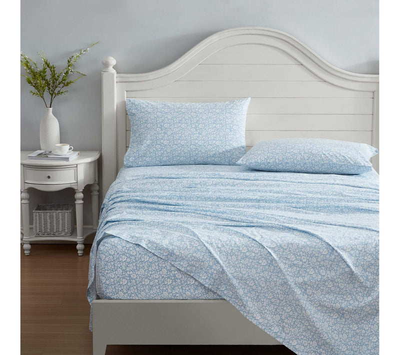 Laura Ashley Heirloom Ditzy Blue TwinXL Sheet Set — View 2