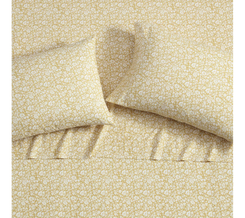 Laura Ashley Heirloom Ditzy Gold TwinXL Sheet Set — View 3