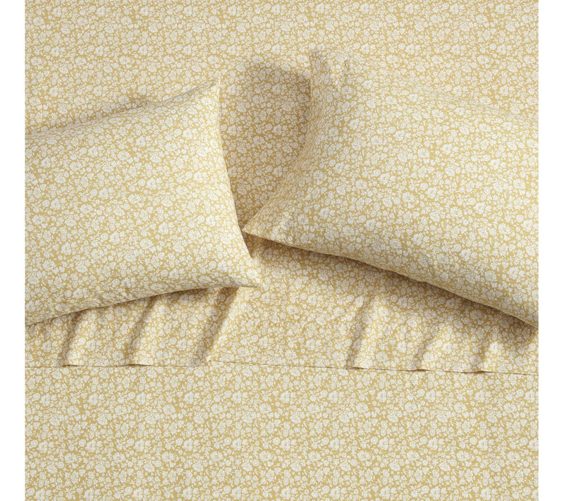 Laura Ashley Heirloom Ditzy Gold Full Sheet Set — View 3